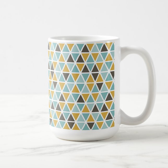 Geometriskt triangelmönster kaffemugg (Höger)