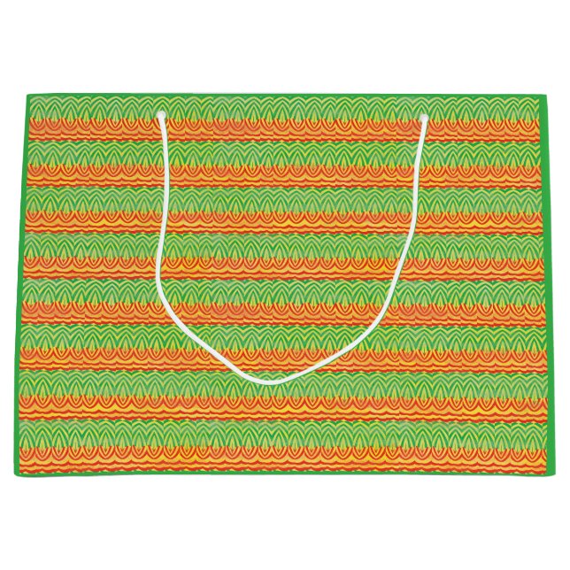Geometriskt Tribal Retro Mid-Century Modernt Mönst (Framsidan)
