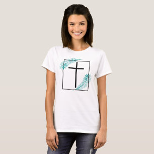 Geometriskt Tro Kors Kristet Tropiskt T Shirt
