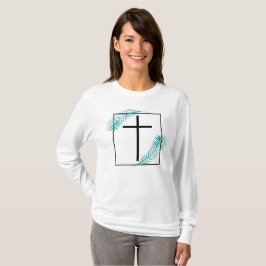 Geometriskt Tro Kors Kristet Tropiskt T Shirt