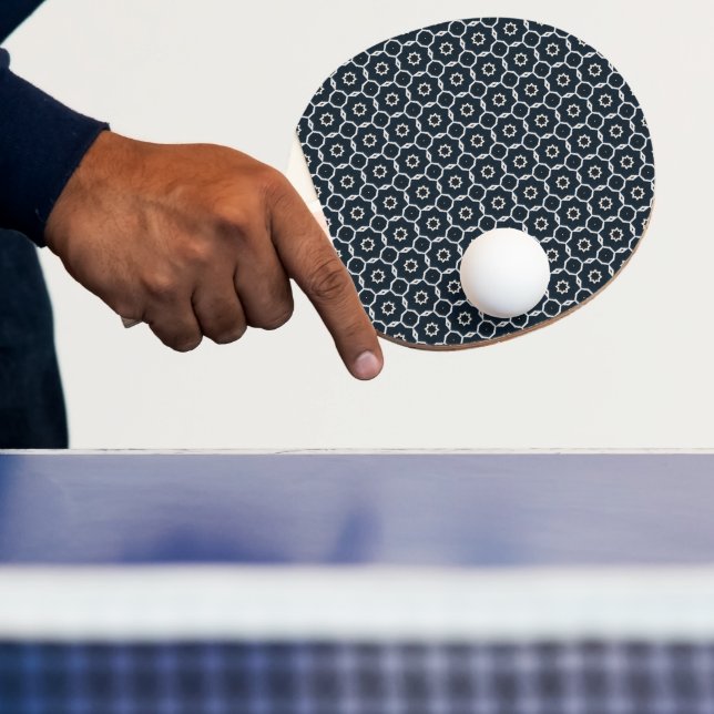 Geometriskt tryck pingisracket (Insitu)