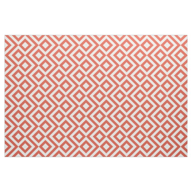 Geometriskt tyg för orange- och (Fat Quarter)