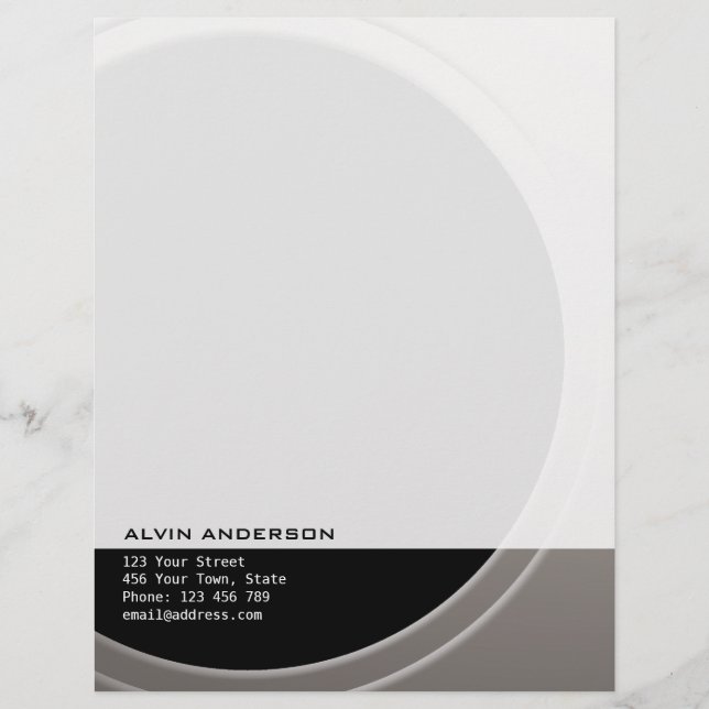 Geometriskt ursprungligt Anpassade valfritt Text o Brevhuvud (Framsida)