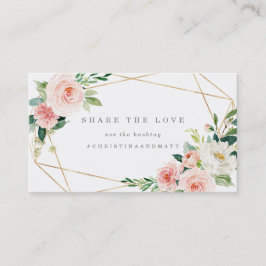 Geometriskt vårromantikHashtag kort