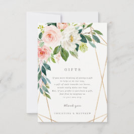 Geometriskt vårromantikpresentkort inbjudningar