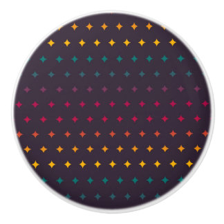 Geometristjärnor Rainbow Retro Cyber Punk Mönster Knopp
