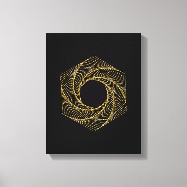 Geometrisymbol för helig canvastryck (Framsida)
