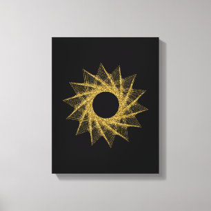 Geometrisymbol för helig canvastryck