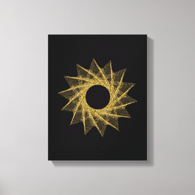 Geometrisymbol för helig canvastryck (Framsida)