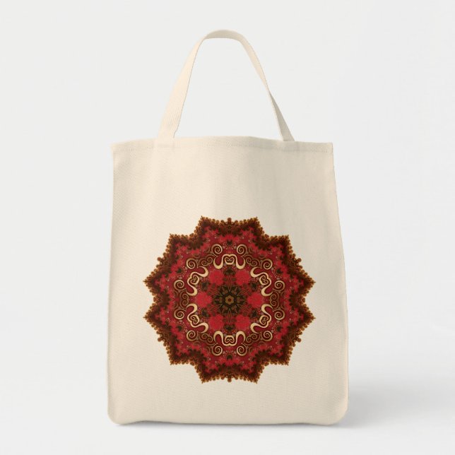 Geometry Aum Mandala Bag Tygkasse (Framsidan)