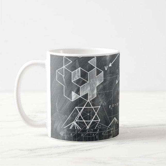 Geometry Chalkboard Kaffemugg (Vänster)