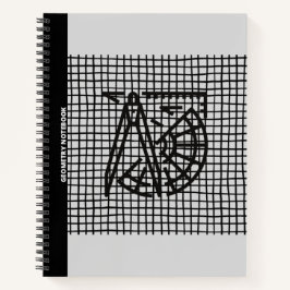 GEOMETRY COMPASY & PROTRACTOR(LIGHT GRÅTT) NOTEBOO