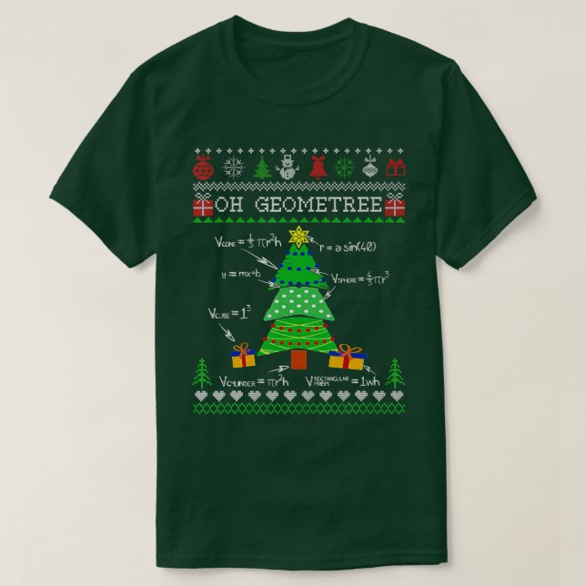 Geometry Math Science Teacher jul 2023 Oh Ge Ge T Shirt (Design framsida)