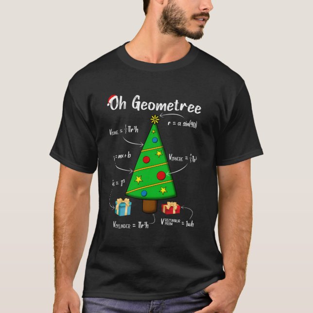 Geometry Math Science Teacher jul Oh Geometr T Shirt (Framsida)