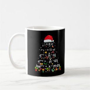Geometry Math Science Teacher Julafton Träd Funny Kaffemugg