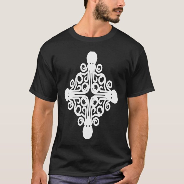 Geometry  Octopus Sea Creature & Saltwater Aquariu T Shirt (Framsida)