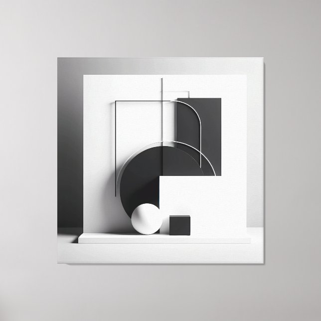 Geometry of Refined Presence Canvastryck (Framsida)