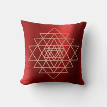 Geometry Peach Rosa ros Guld Triangles Burgundy