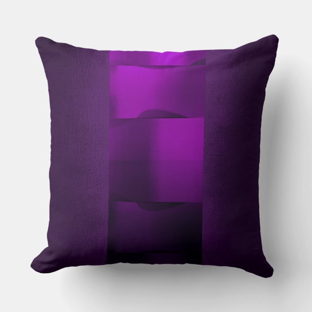 Geometry Plum Lila 3-Dimensional Amethyst Kudde (Framsida)