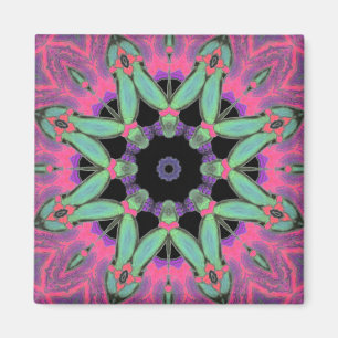 Geometry Psychedelic Roligt Magnet