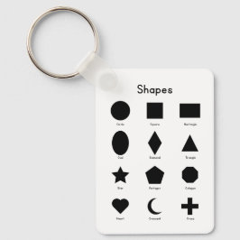 Geometry Shapes Nyckelring