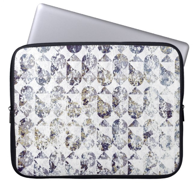 Geometry struktur repeterar klassisk mönsterabstra laptop fodral (Framsidan)