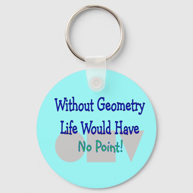 Geometry Teacher Gifts Nyckelring (Framsida)