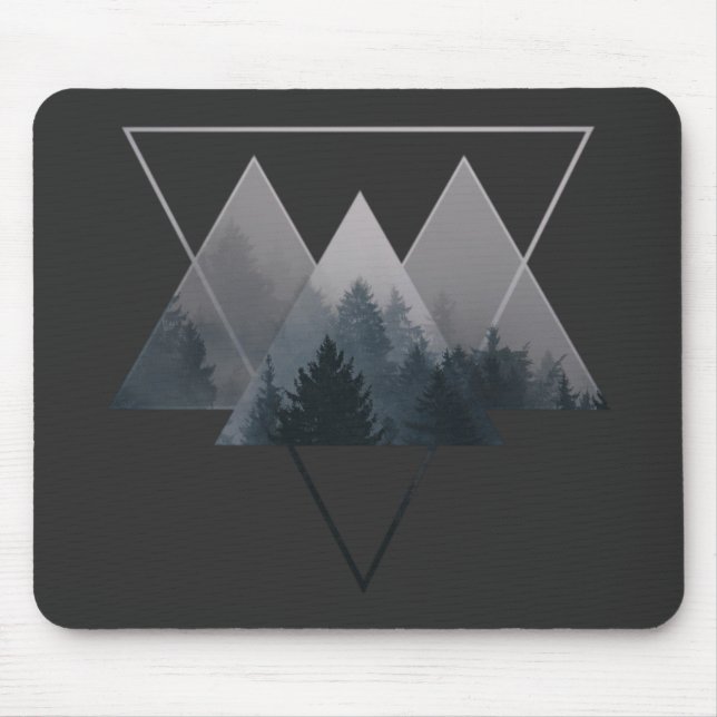 Geometry Triangles Misty Fores Musmatta (Framsidan)