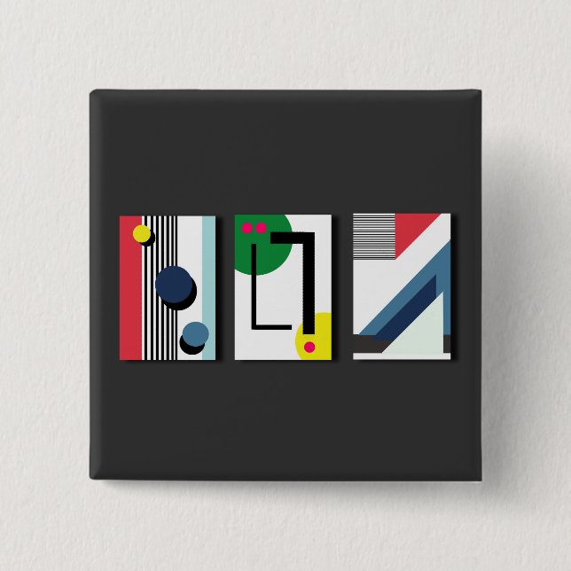 Geometryabstrakt Knapp (Framsida)