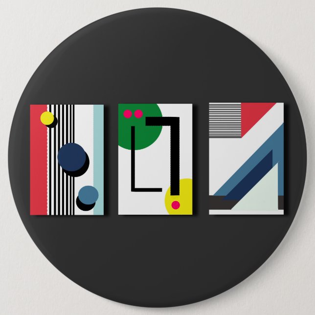 Geometryabstrakt Knapp (Framsida)