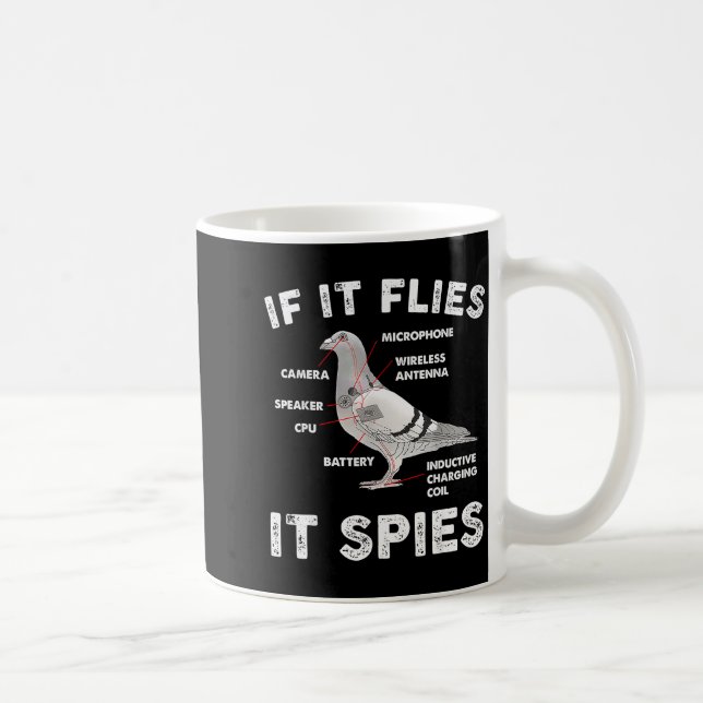 Geon If It Flies Ses Geon Anatomy Theory Bird Love Kaffemugg (Höger)