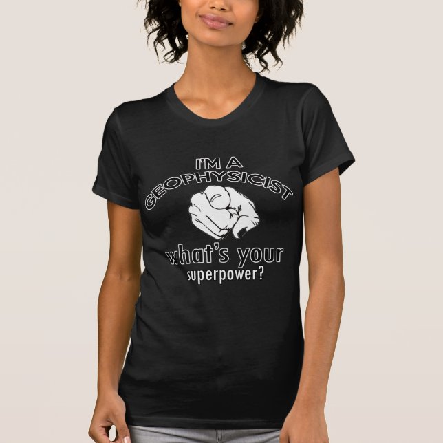 geophysicistdesign t shirt (Framsida)