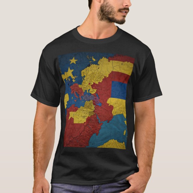 Geopolitiska skift: Ukraina och Global Dynamics T Shirt (Framsida)