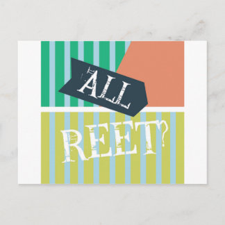 Geordie Card - all Reet? Vykort
