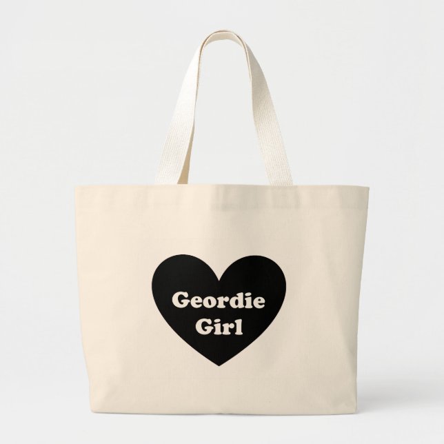 Geordie flicka jumbo tygkasse (Framsidan)