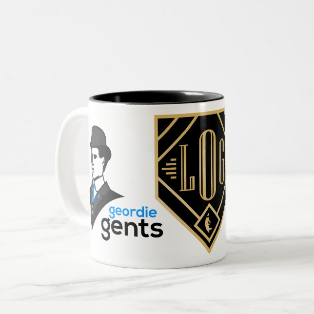 Geordie Gents - Gents FF Logotyp Coffee Mugg (Framsida vänster)