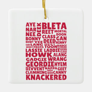 Geordie slang Northern English language Julgransprydnad Keramik
