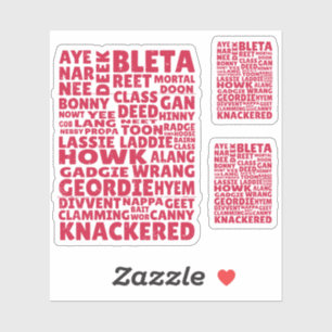 Geordie slang Northern English language Klistermärken