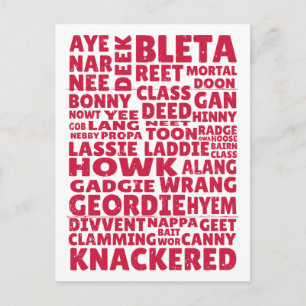 Geordie slang Northern English language Vykort