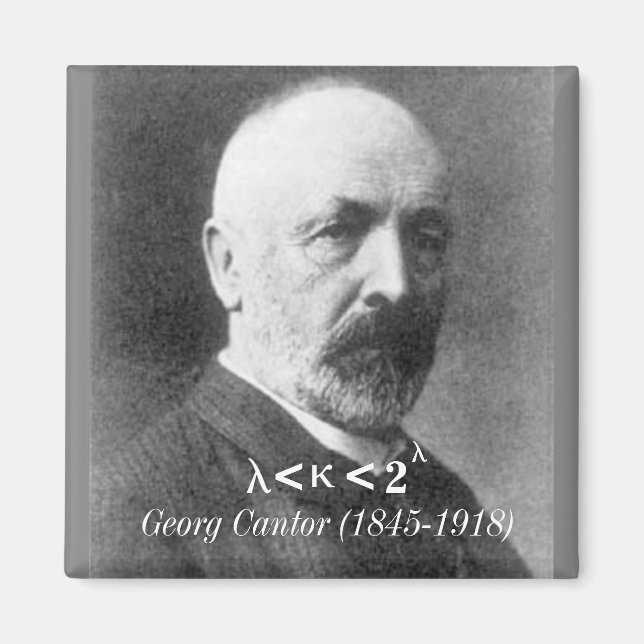 Georg Cantor, kontinuitetshypotesen Magnet (Framsidan)