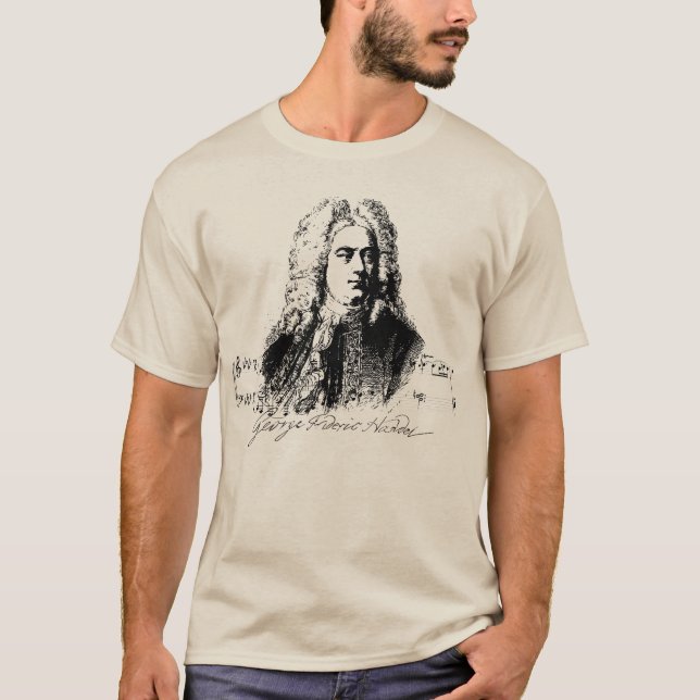 GEORG FRIEDRICH HÄNDEL, GEORGE FRIDERIC HANDEL T-SHIRT (Framsida)