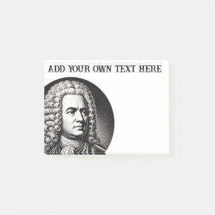 Georg Friedrich Handel Music Älskare Anpassningsba Post-it Block
