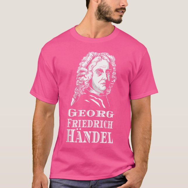 Georg Friedrich Hndel Opera Composer Organ Music C T Shirt (Framsida)
