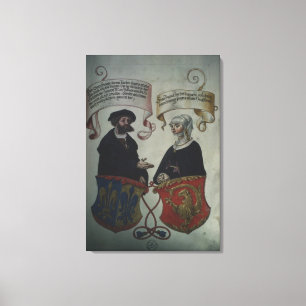 Georg Fugger hans fru Regina Imhoff, Geheim Canvastryck