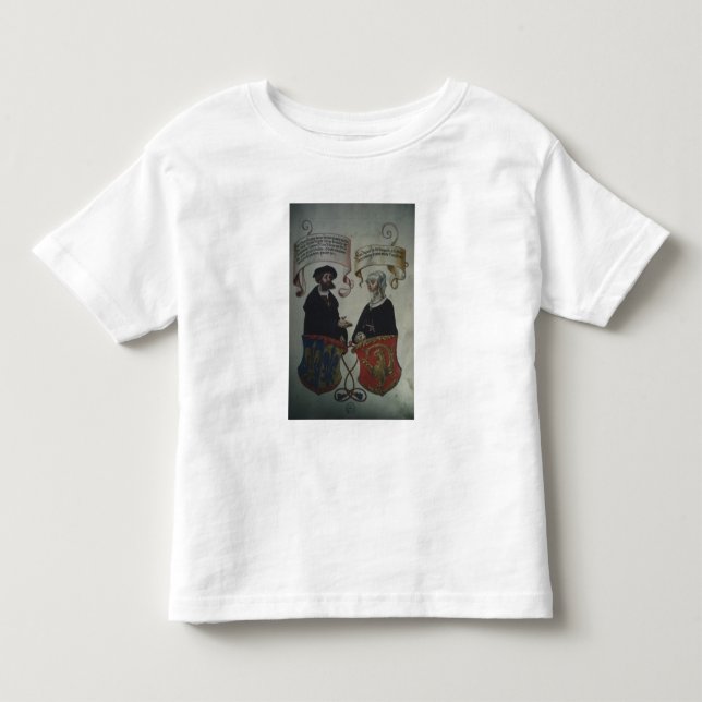 Georg Fugger hans fru Regina Imhoff, 'Geheim Tee (Framsida)