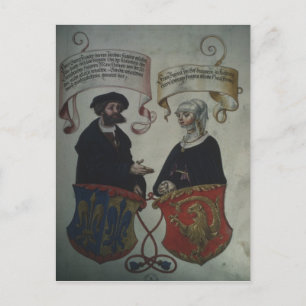 Georg Fugger hans fru Regina Imhoff, Geheim Vykort
