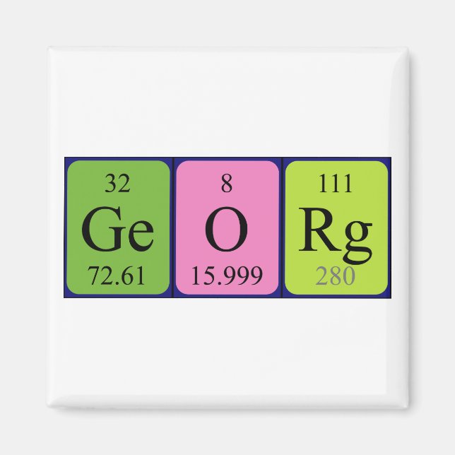 Georg Periog bord namn magnet (Framsidan)