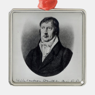 Georg Wilhelm Friedrich Hegel Julgransprydnad Metall