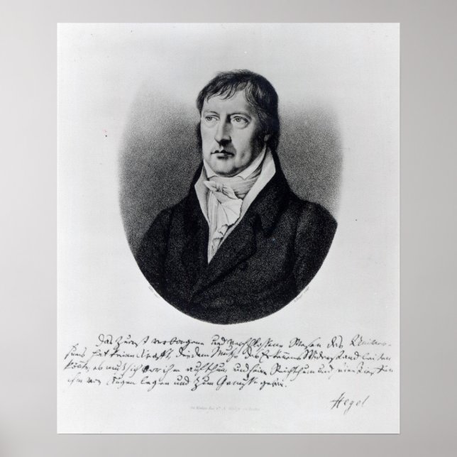 Georg Wilhelm Friedrich Hegel Poster (Framsidan)