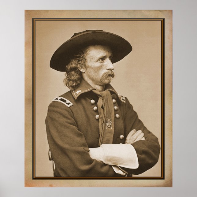 George Armstrong Custer 1876 Fotograph Poster (Framsidan)